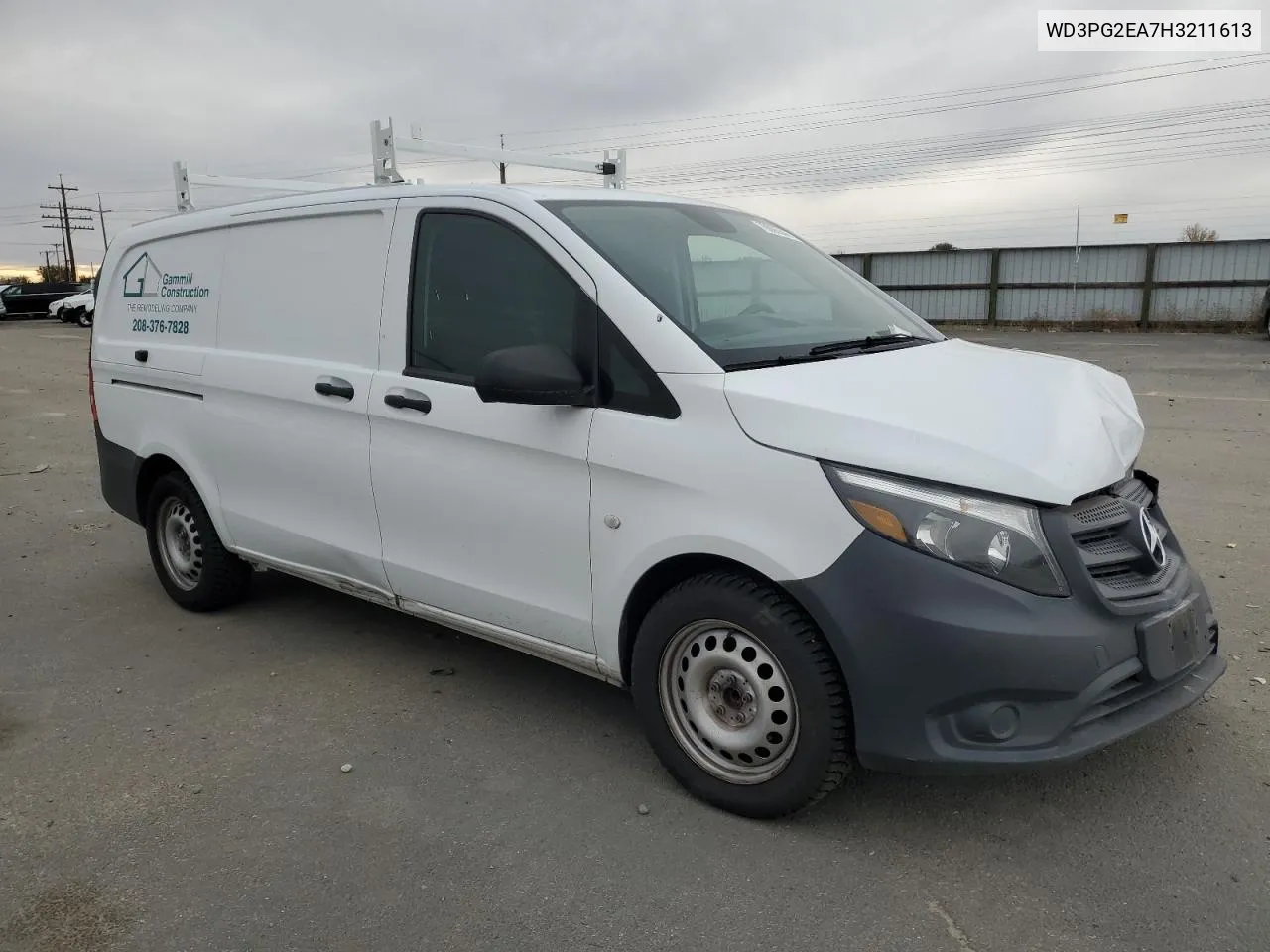 2017 Mercedes-Benz Metris VIN: WD3PG2EA7H3211613 Lot: 79085944