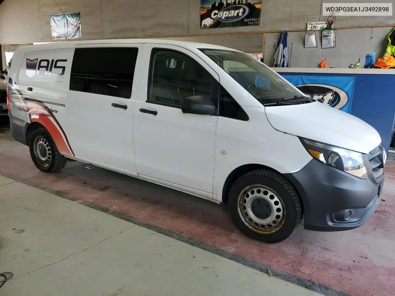 2018 Mercedes-Benz Metris VIN: WD3PG3EA1J3492898 Lot: 72362084