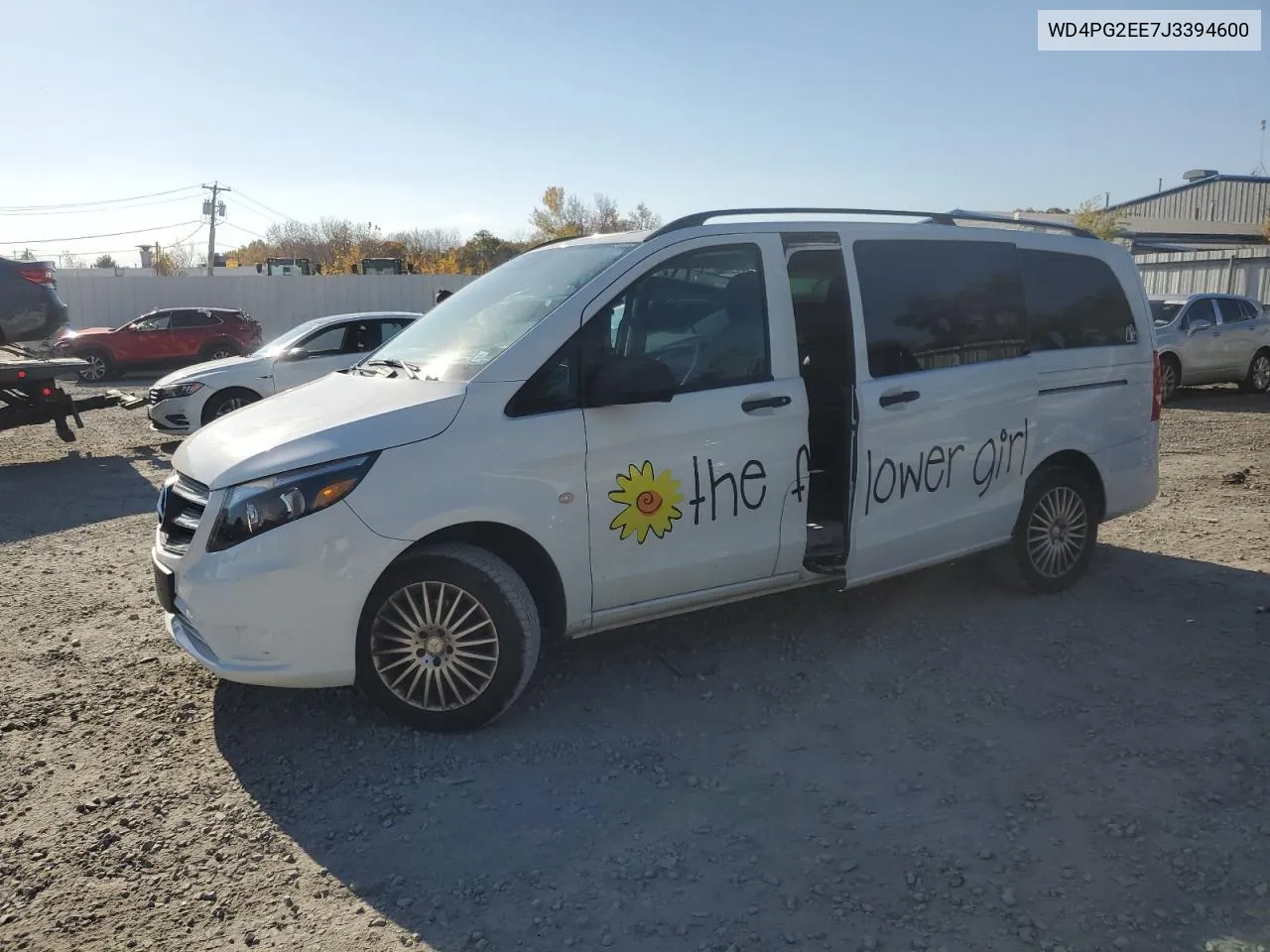 2018 Mercedes-Benz Metris VIN: WD4PG2EE7J3394600 Lot: 74778674