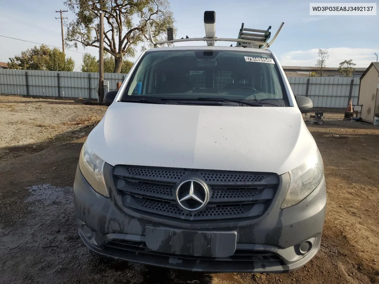 2018 Mercedes-Benz Metris VIN: WD3PG3EA8J3492137 Lot: 79449494