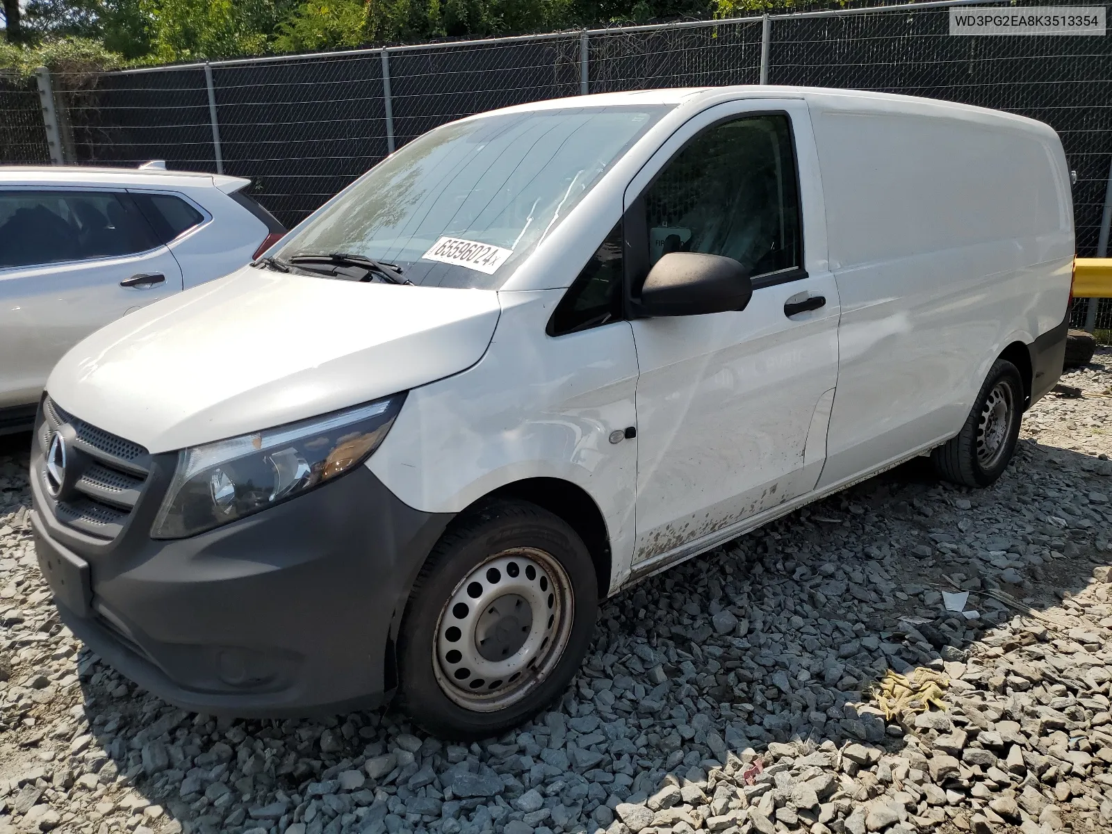 2019 Mercedes-Benz Metris VIN: WD3PG2EA8K3513354 Lot: 65596024