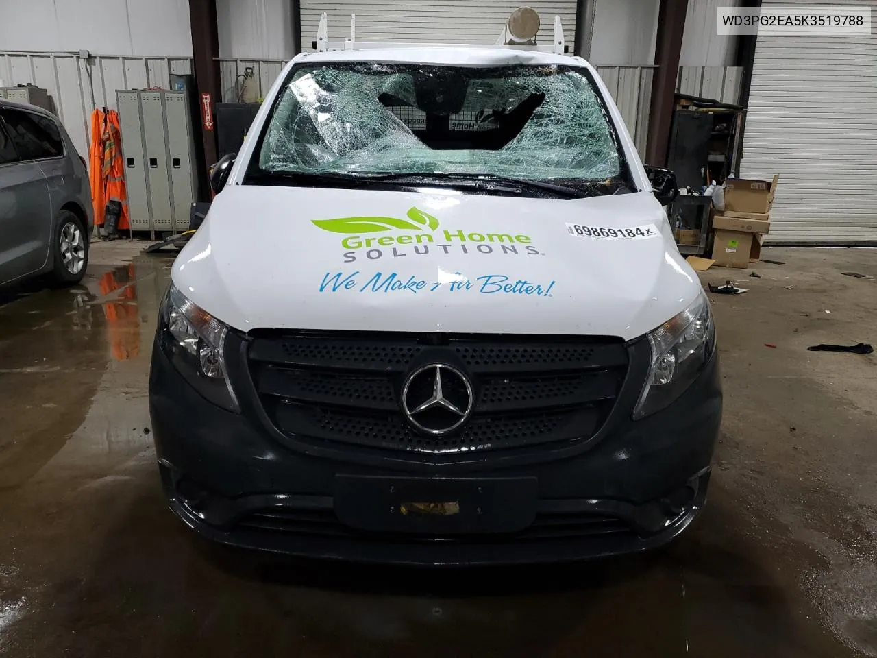 2019 Mercedes-Benz Metris VIN: WD3PG2EA5K3519788 Lot: 69869184