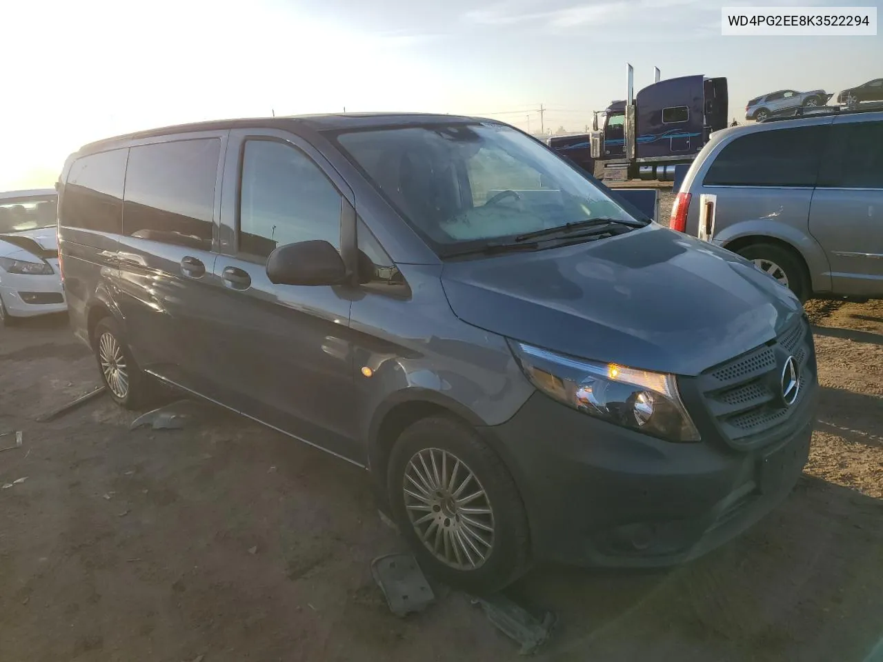 2019 Mercedes-Benz Metris VIN: WD4PG2EE8K3522294 Lot: 72558274