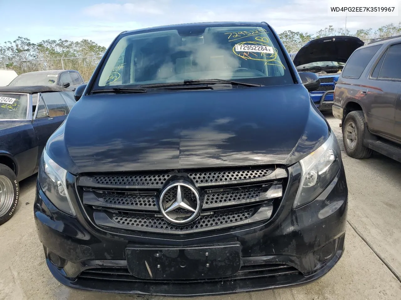 2019 Mercedes-Benz Metris VIN: WD4PG2EE7K3519967 Lot: 72952284