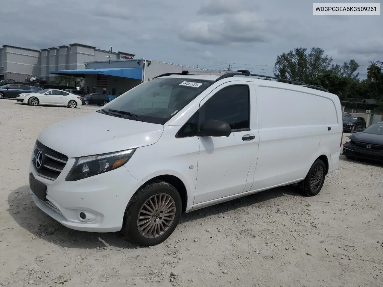 2019 Mercedes-Benz Metris VIN: WD3PG3EA6K3509261 Lot: 74687724