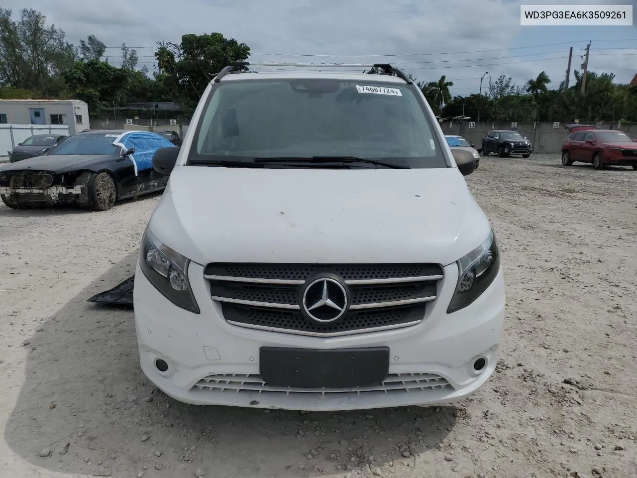 2019 Mercedes-Benz Metris VIN: WD3PG3EA6K3509261 Lot: 74687724