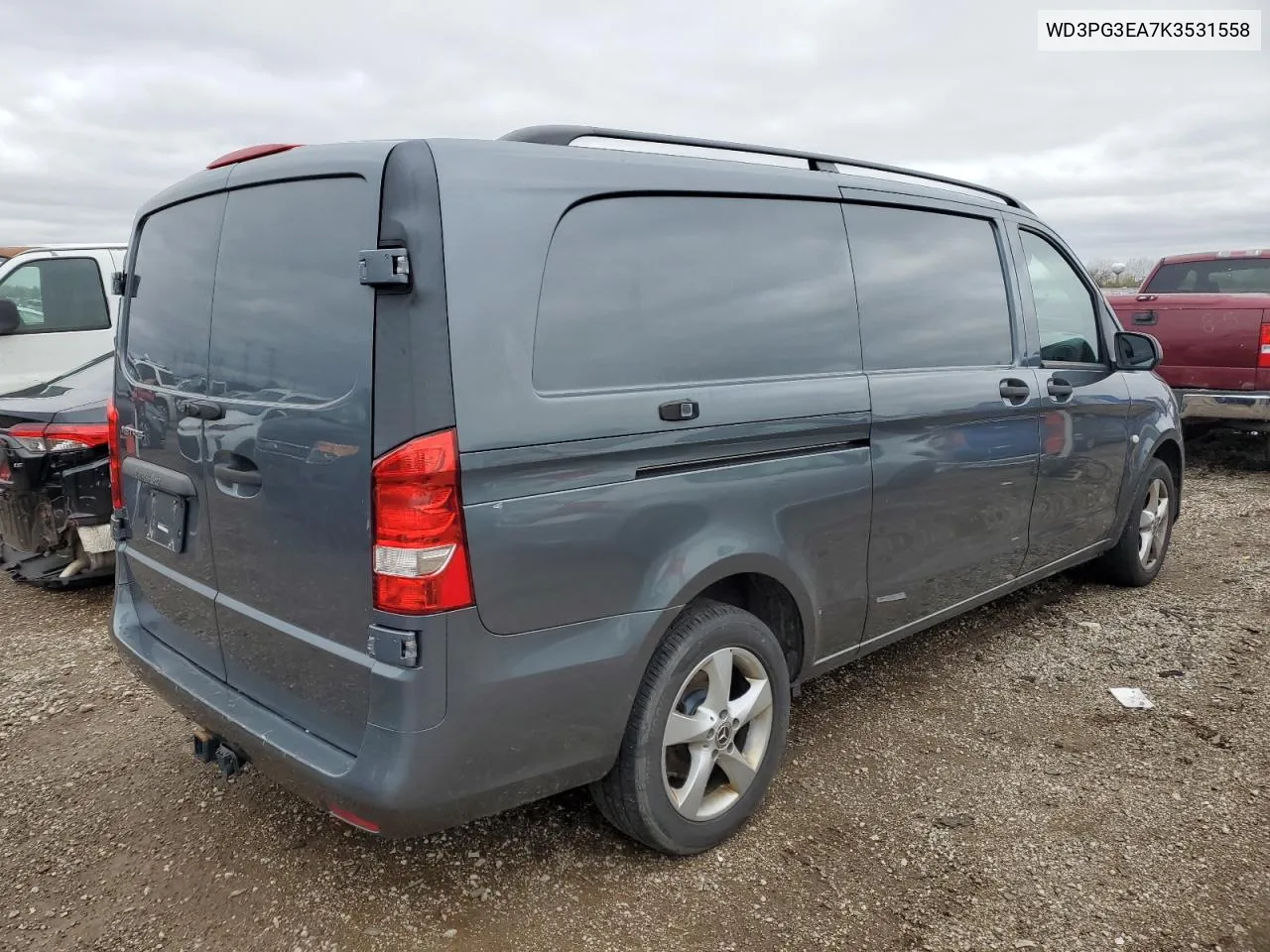 2019 Mercedes-Benz Metris VIN: WD3PG3EA7K3531558 Lot: 79127474