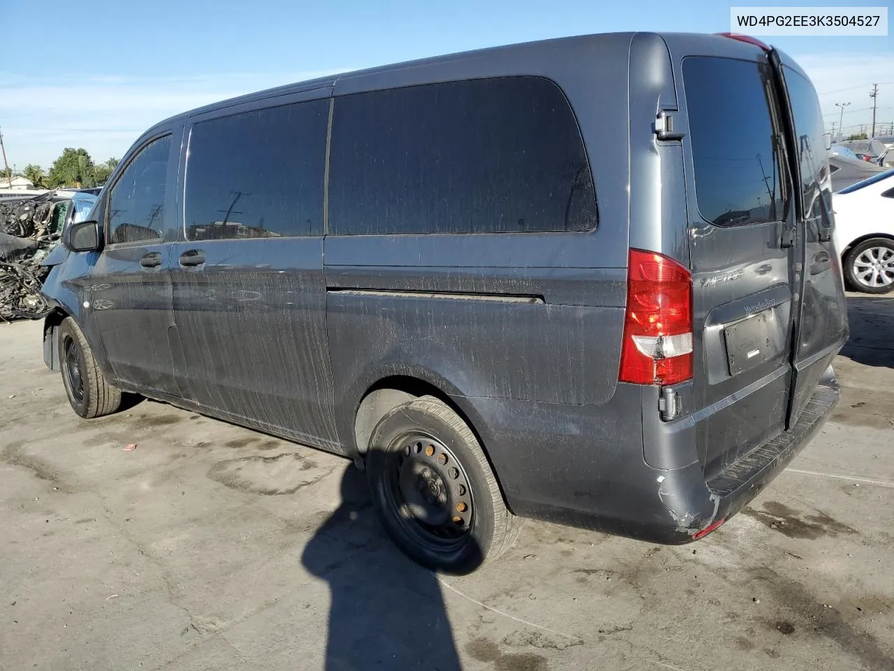 2019 Mercedes-Benz Metris VIN: WD4PG2EE3K3504527 Lot: 79310224