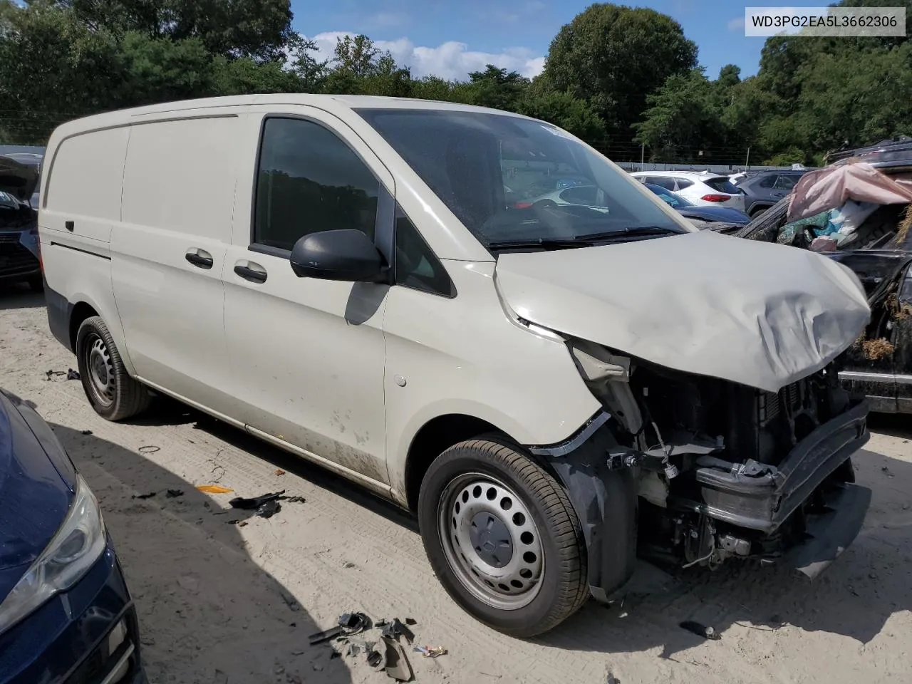 2020 Mercedes-Benz Metris VIN: WD3PG2EA5L3662306 Lot: 70318014