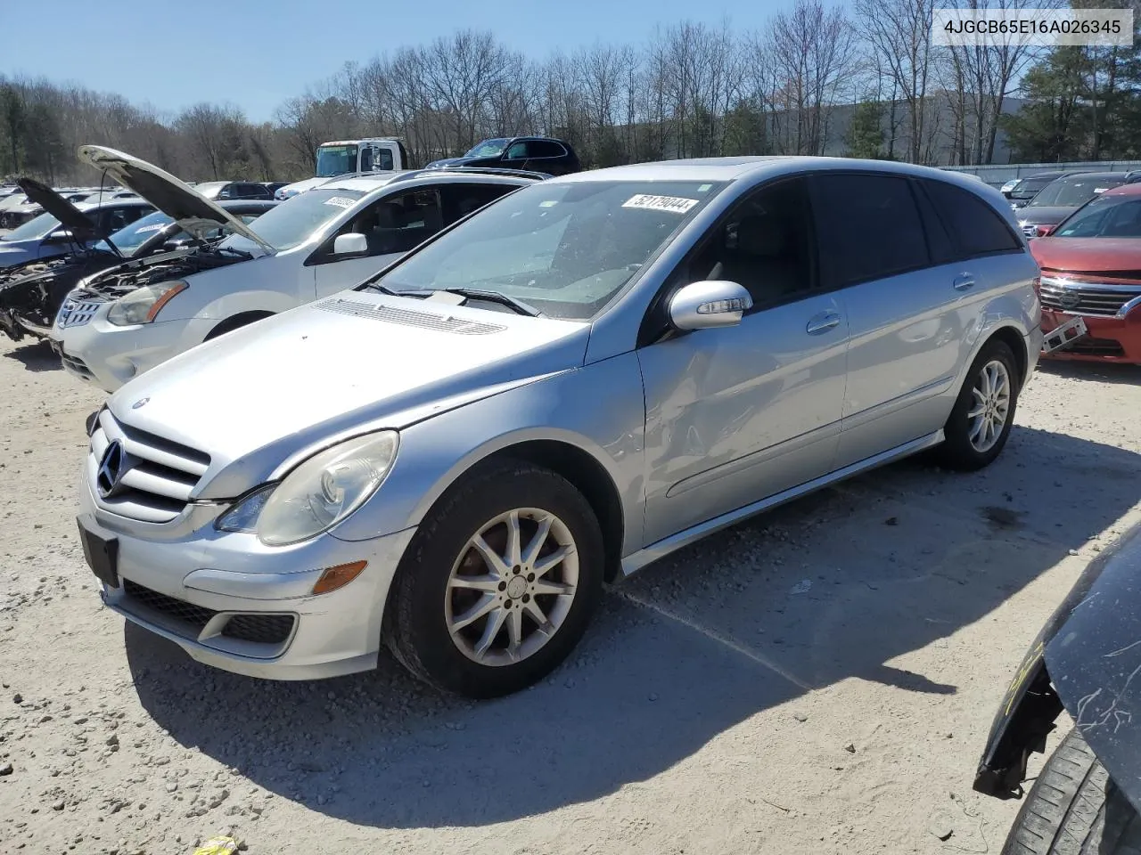 2006 Mercedes-Benz R 350 VIN: 4JGCB65E16A026345 Lot: 52179044