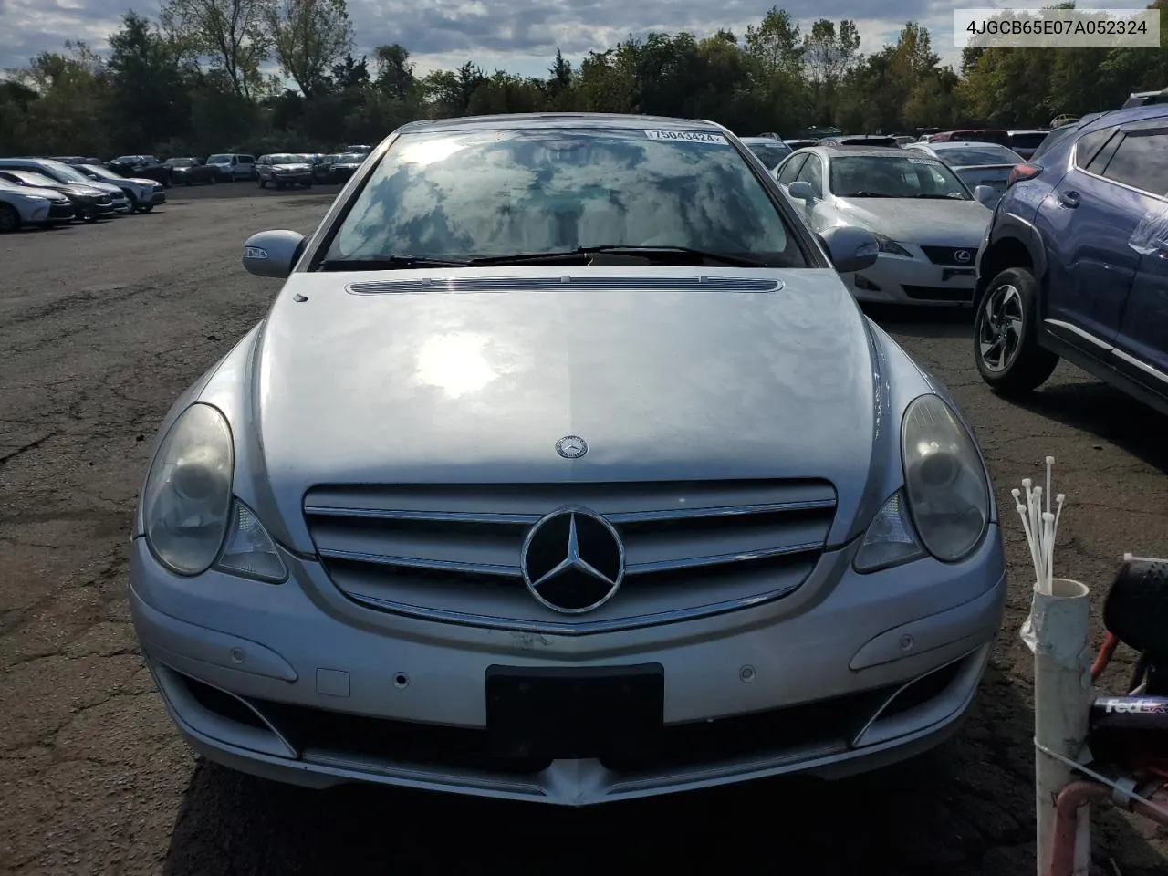 2007 Mercedes-Benz R 350 VIN: 4JGCB65E07A052324 Lot: 75043424