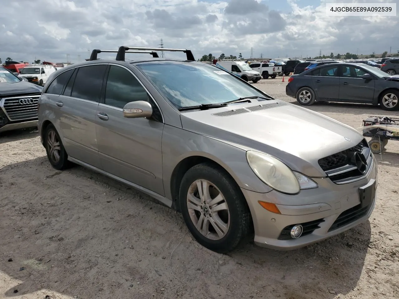 2009 Mercedes-Benz R 350 4Matic VIN: 4JGCB65E89A092539 Lot: 80151014