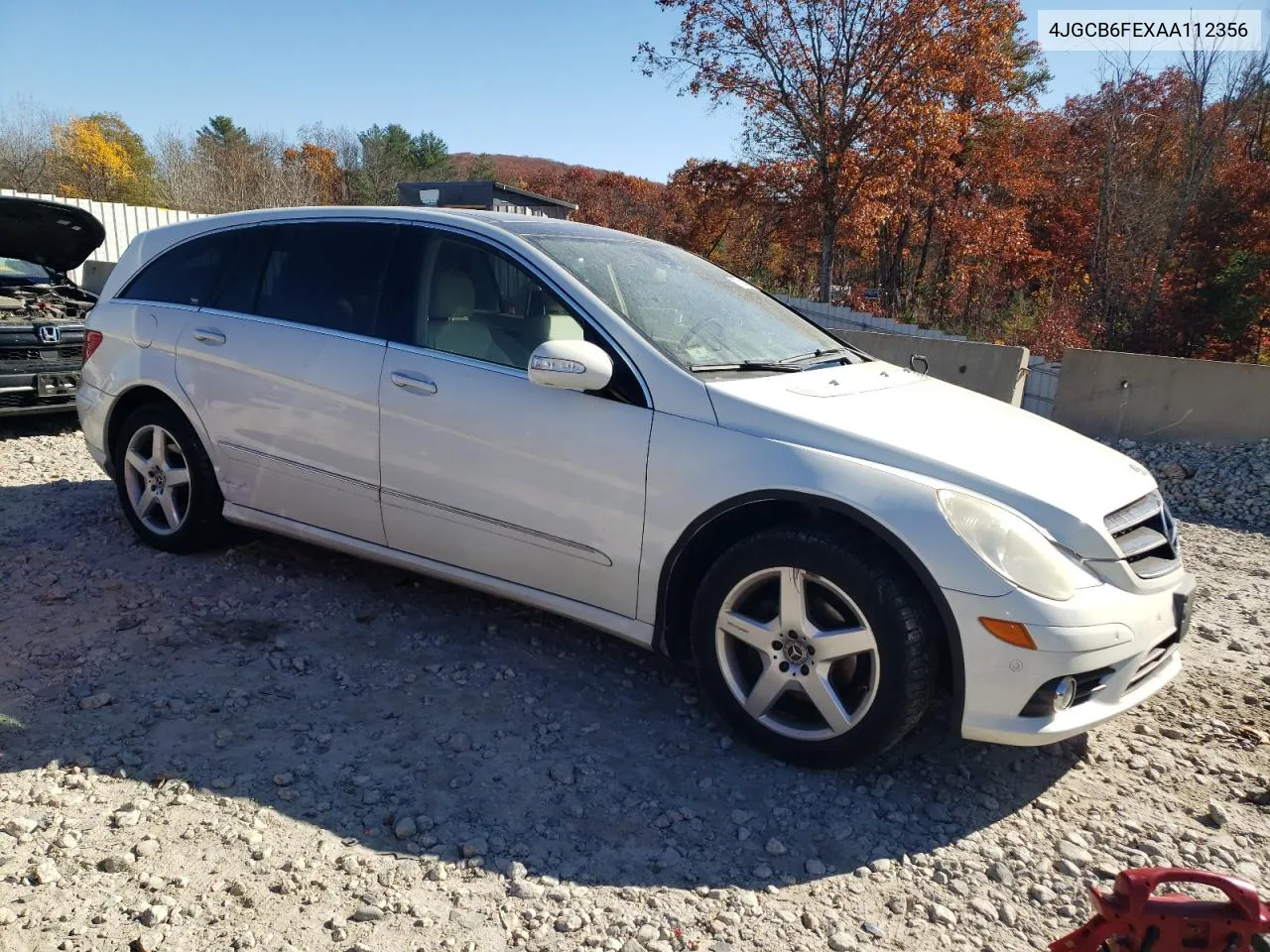 2010 Mercedes-Benz R 350 4Matic VIN: 4JGCB6FEXAA112356 Lot: 77314034