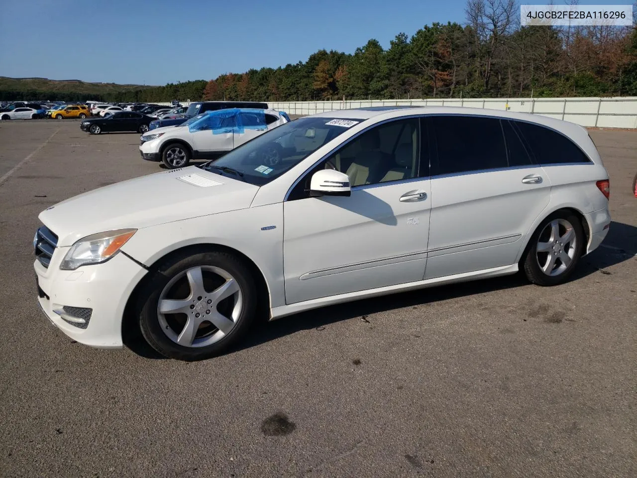 2011 Mercedes-Benz R 350 Bluetec VIN: 4JGCB2FE2BA116296 Lot: 69872704