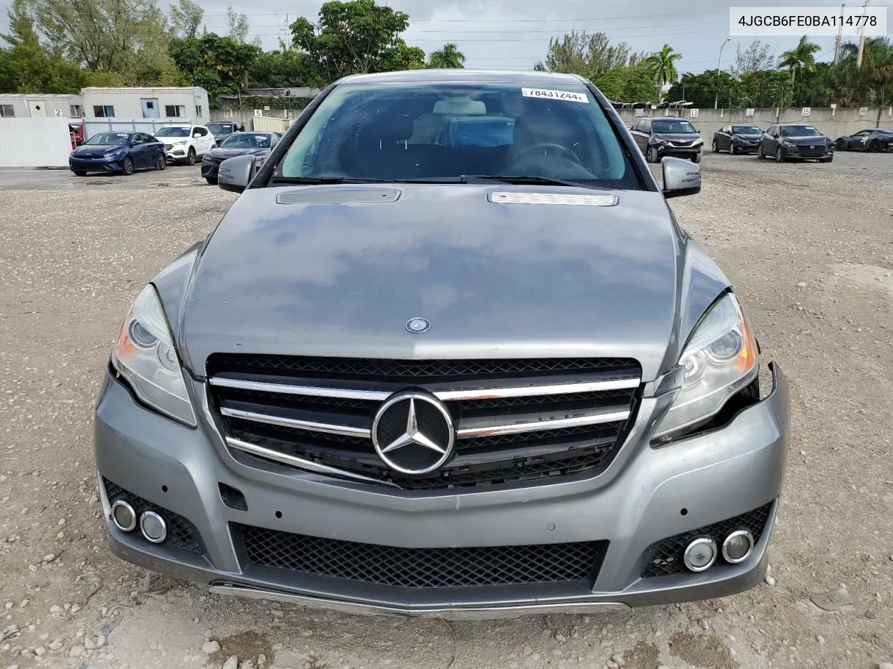 2011 Mercedes-Benz R 350 4Matic VIN: 4JGCB6FE0BA114778 Lot: 78431244