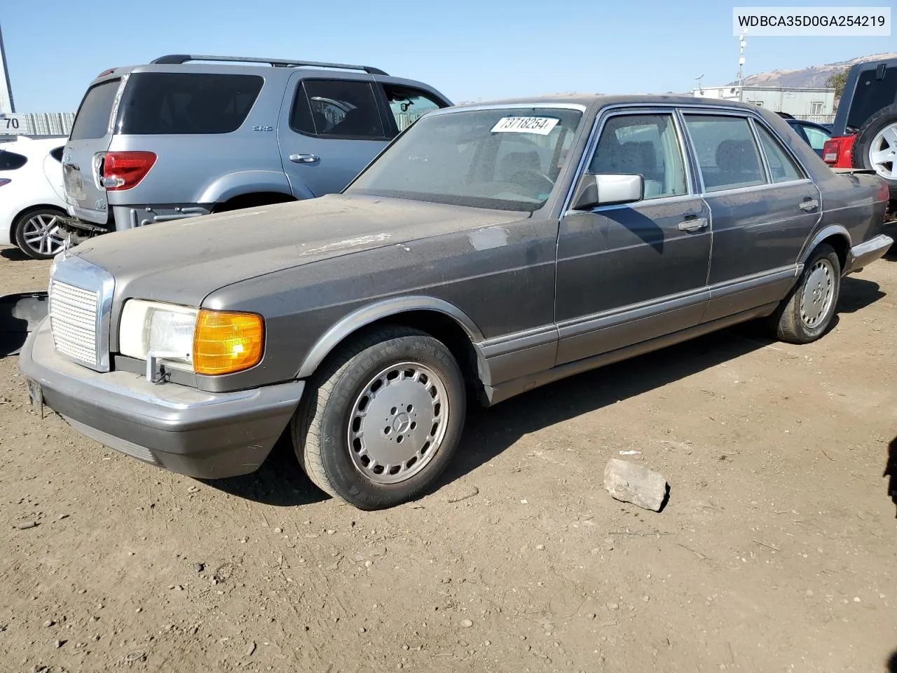 1986 Mercedes-Benz 420 Sel VIN: WDBCA35D0GA254219 Lot: 73718254