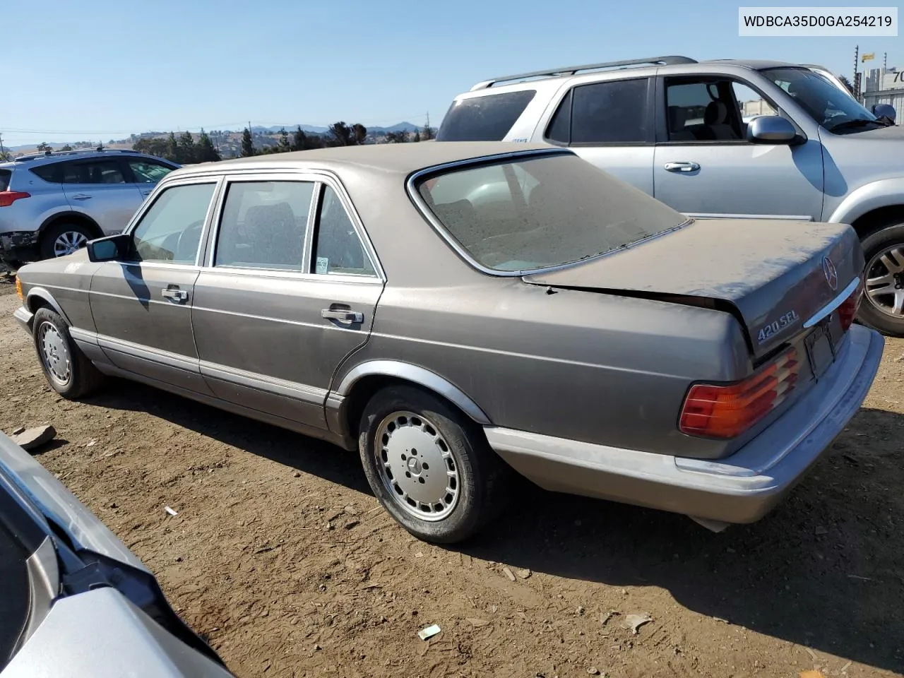 1986 Mercedes-Benz 420 Sel VIN: WDBCA35D0GA254219 Lot: 73718254