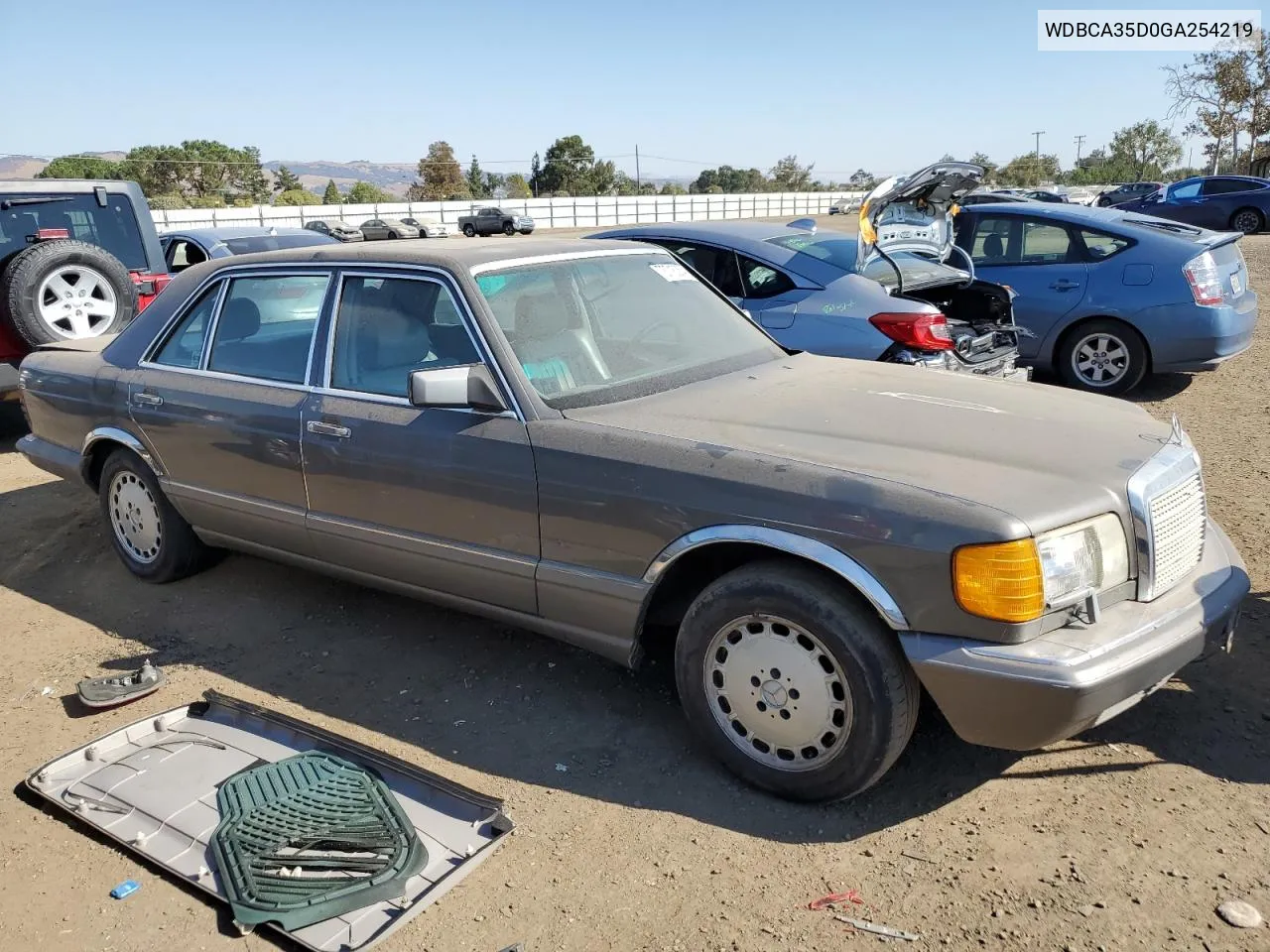 1986 Mercedes-Benz 420 Sel VIN: WDBCA35D0GA254219 Lot: 73718254