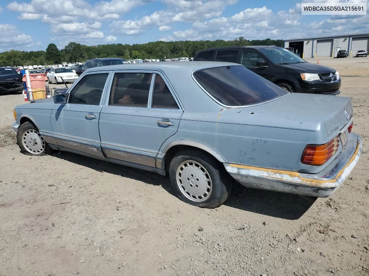 1986 Mercedes-Benz 420 Sel VIN: WDBCA35D5GA215691 Lot: 73805384