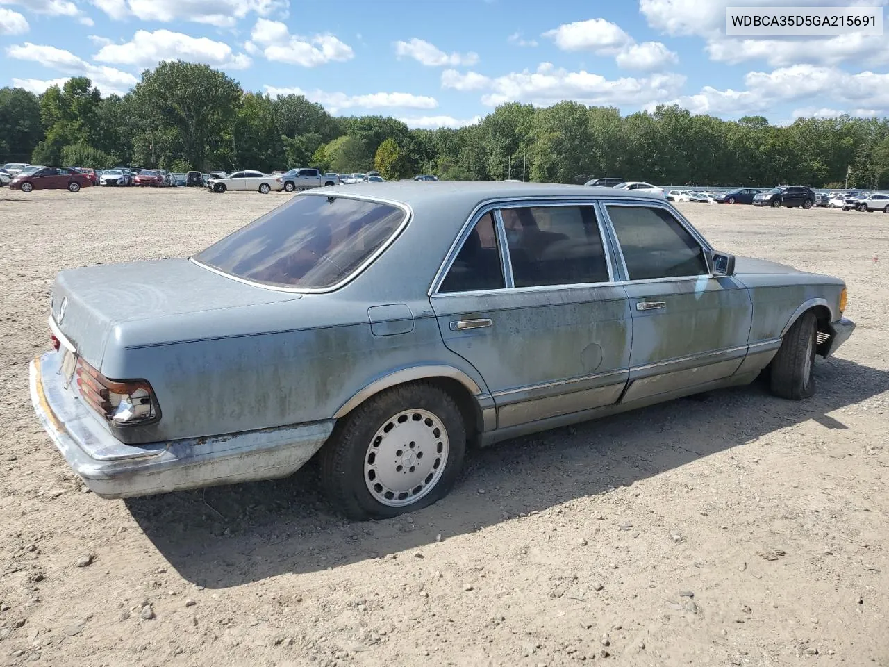 1986 Mercedes-Benz 420 Sel VIN: WDBCA35D5GA215691 Lot: 73805384