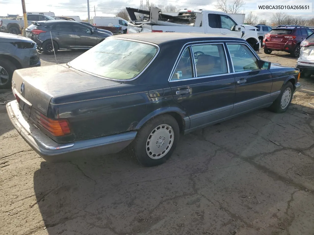 1986 Mercedes-Benz 420 Sel VIN: WDBCA35D1GA265651 Lot: 80223714