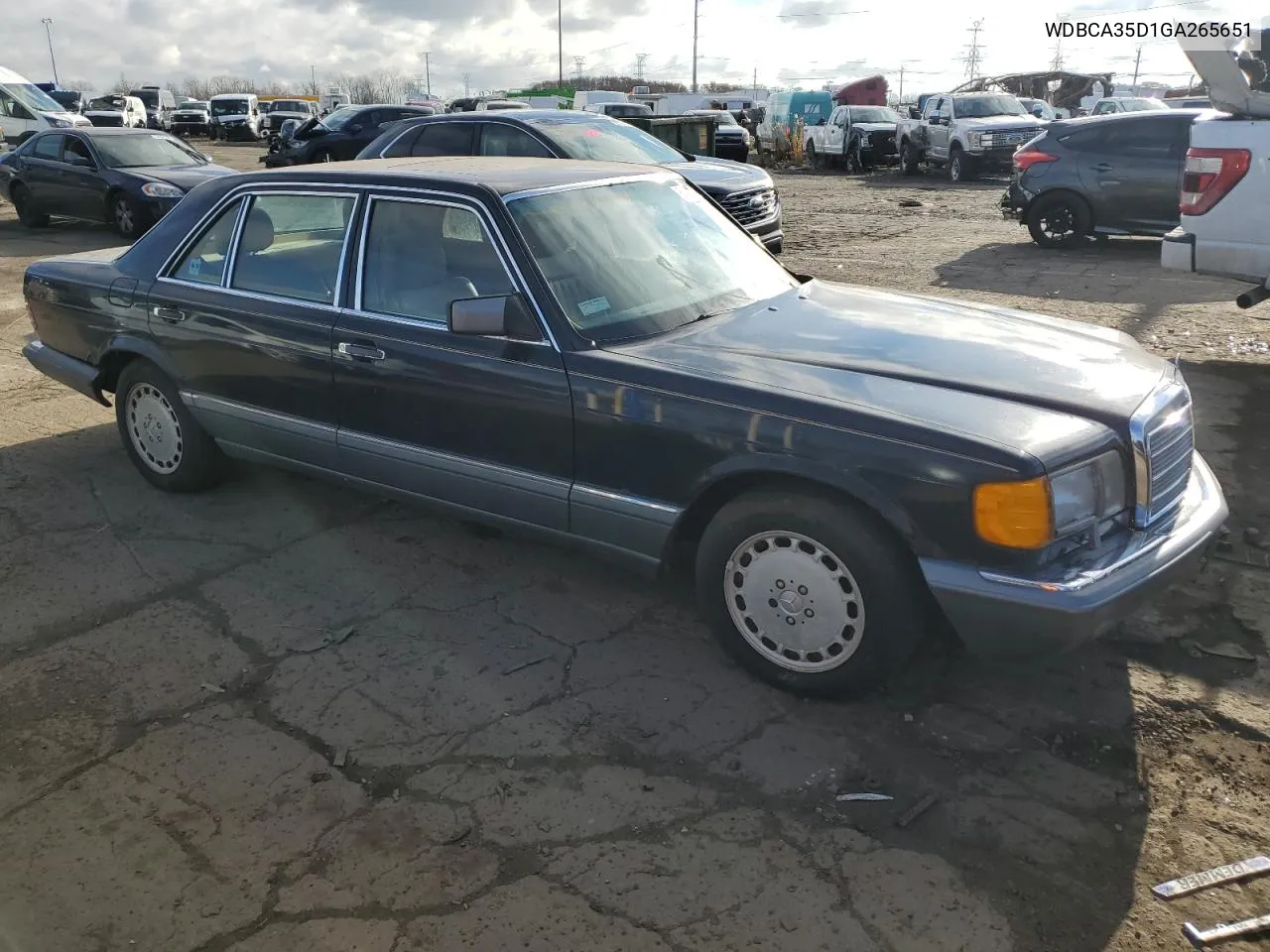 1986 Mercedes-Benz 420 Sel VIN: WDBCA35D1GA265651 Lot: 80223714