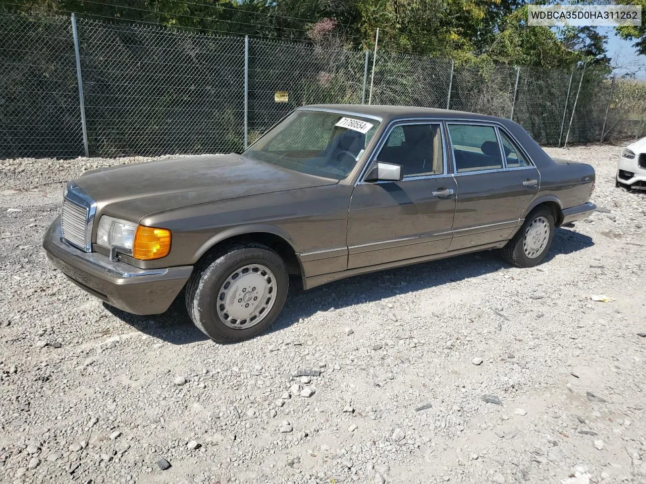 1987 Mercedes-Benz 420 Sel VIN: WDBCA35D0HA311262 Lot: 71760554