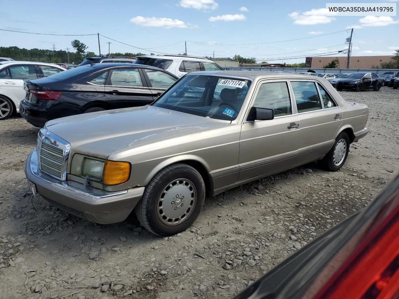 1988 Mercedes-Benz 420 Sel VIN: WDBCA35D8JA419795 Lot: 68171174