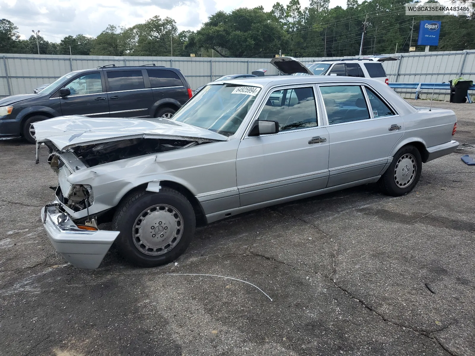 1989 Mercedes-Benz 420 Sel VIN: WDBCA35E4KA483486 Lot: 64925994