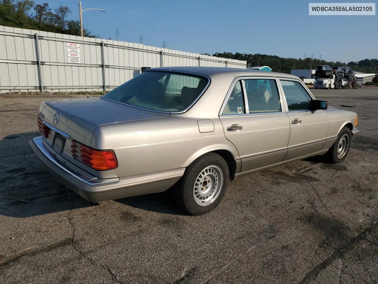 1990 Mercedes-Benz 420 Sel VIN: WDBCA35E6LA502105 Lot: 71619804