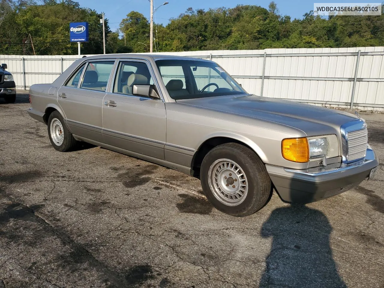 1990 Mercedes-Benz 420 Sel VIN: WDBCA35E6LA502105 Lot: 71619804