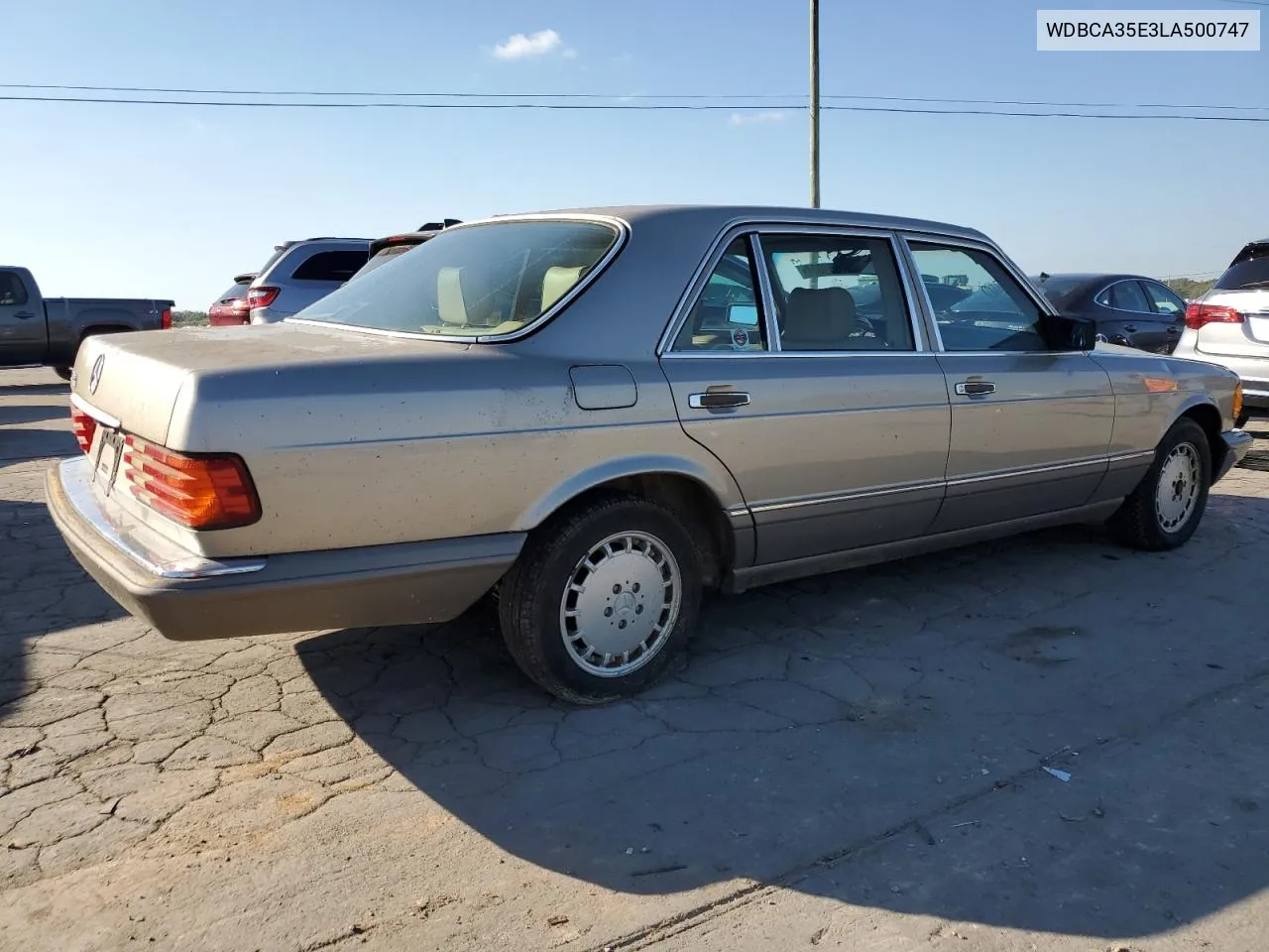 1990 Mercedes-Benz 420 Sel VIN: WDBCA35E3LA500747 Lot: 74351004