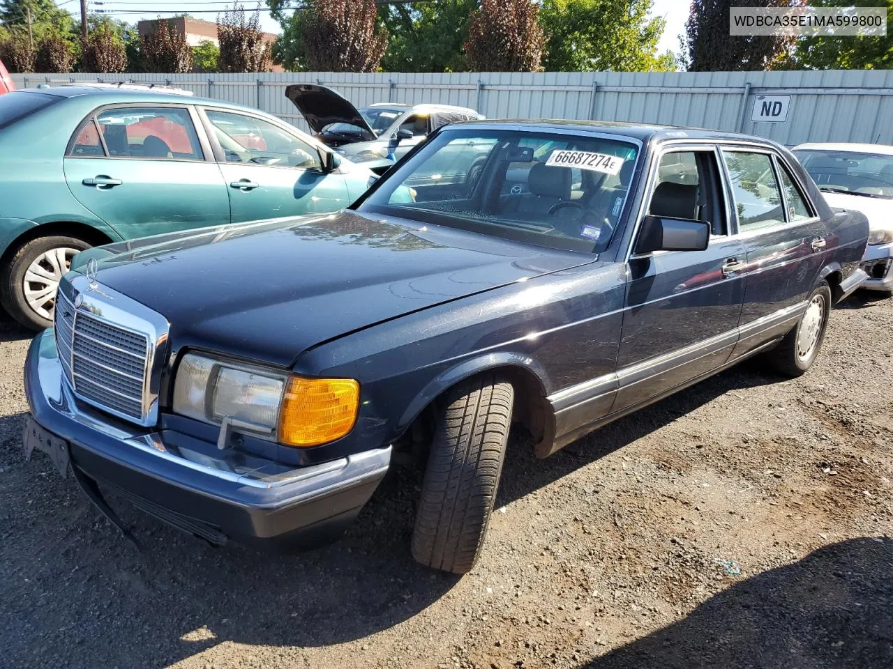 1991 Mercedes-Benz 420 Sel VIN: WDBCA35E1MA599800 Lot: 66687274