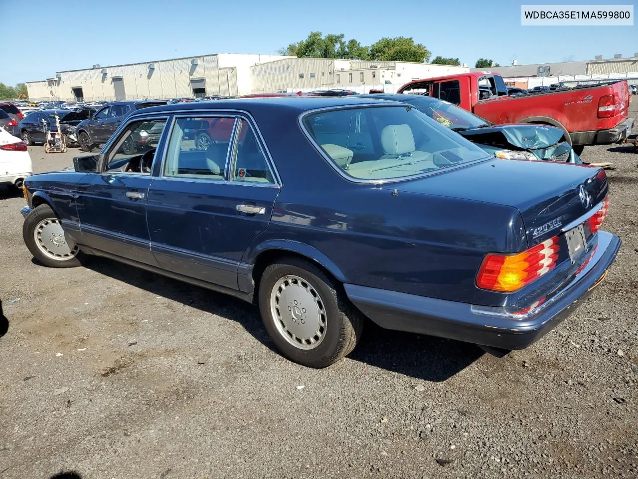 1991 Mercedes-Benz 420 Sel VIN: WDBCA35E1MA599800 Lot: 66687274