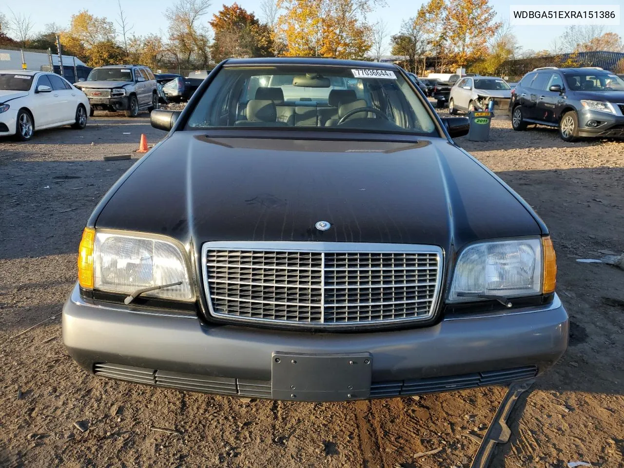 1994 Mercedes-Benz S 500 VIN: WDBGA51EXRA151386 Lot: 77036644