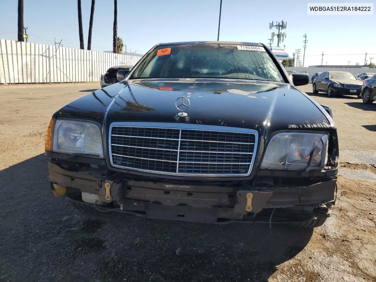 1994 Mercedes-Benz S 500 VIN: WDBGA51E2RA184222 Lot: 77403664