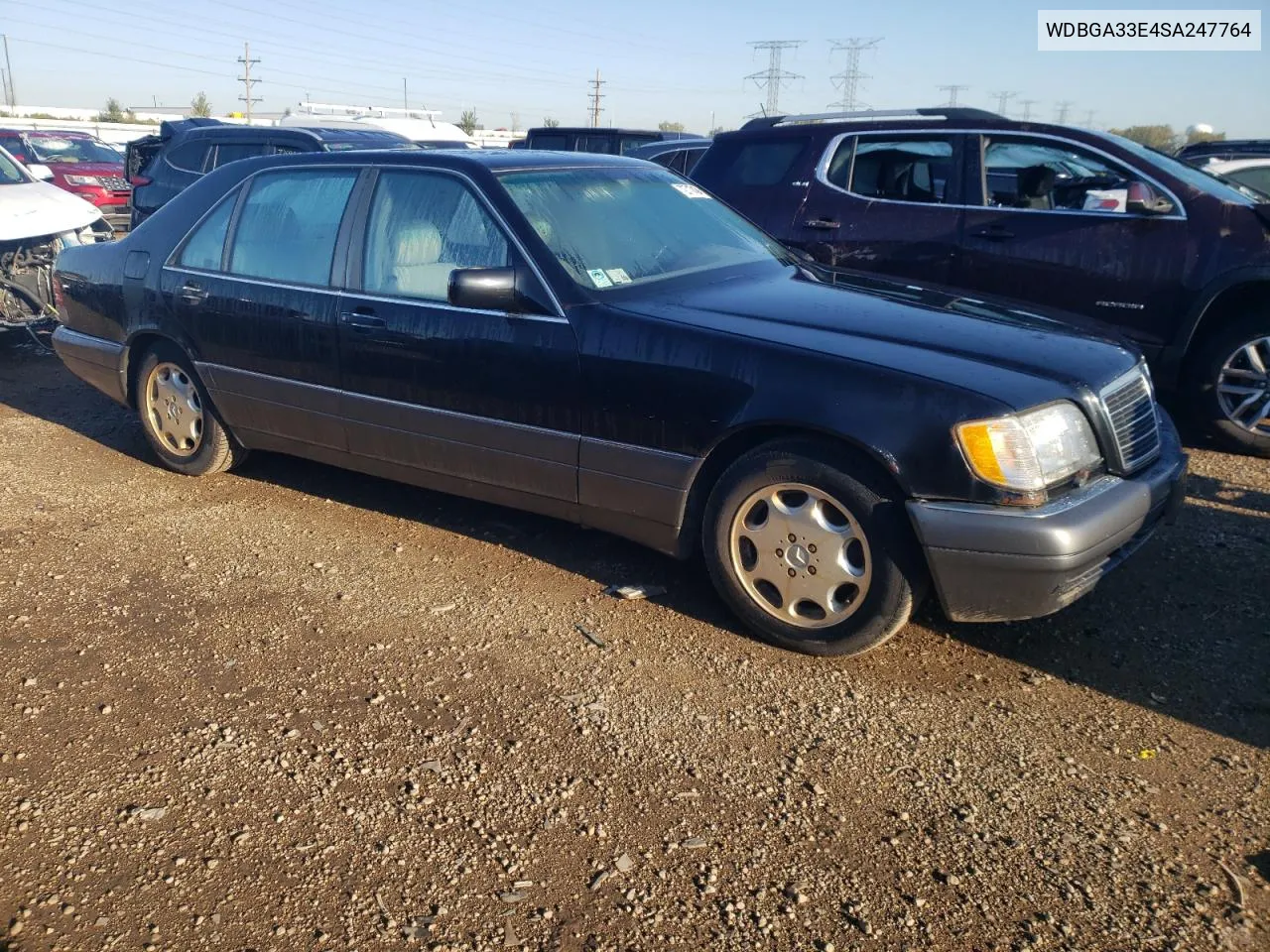 1995 Mercedes-Benz S 320 VIN: WDBGA33E4SA247764 Lot: 72717434