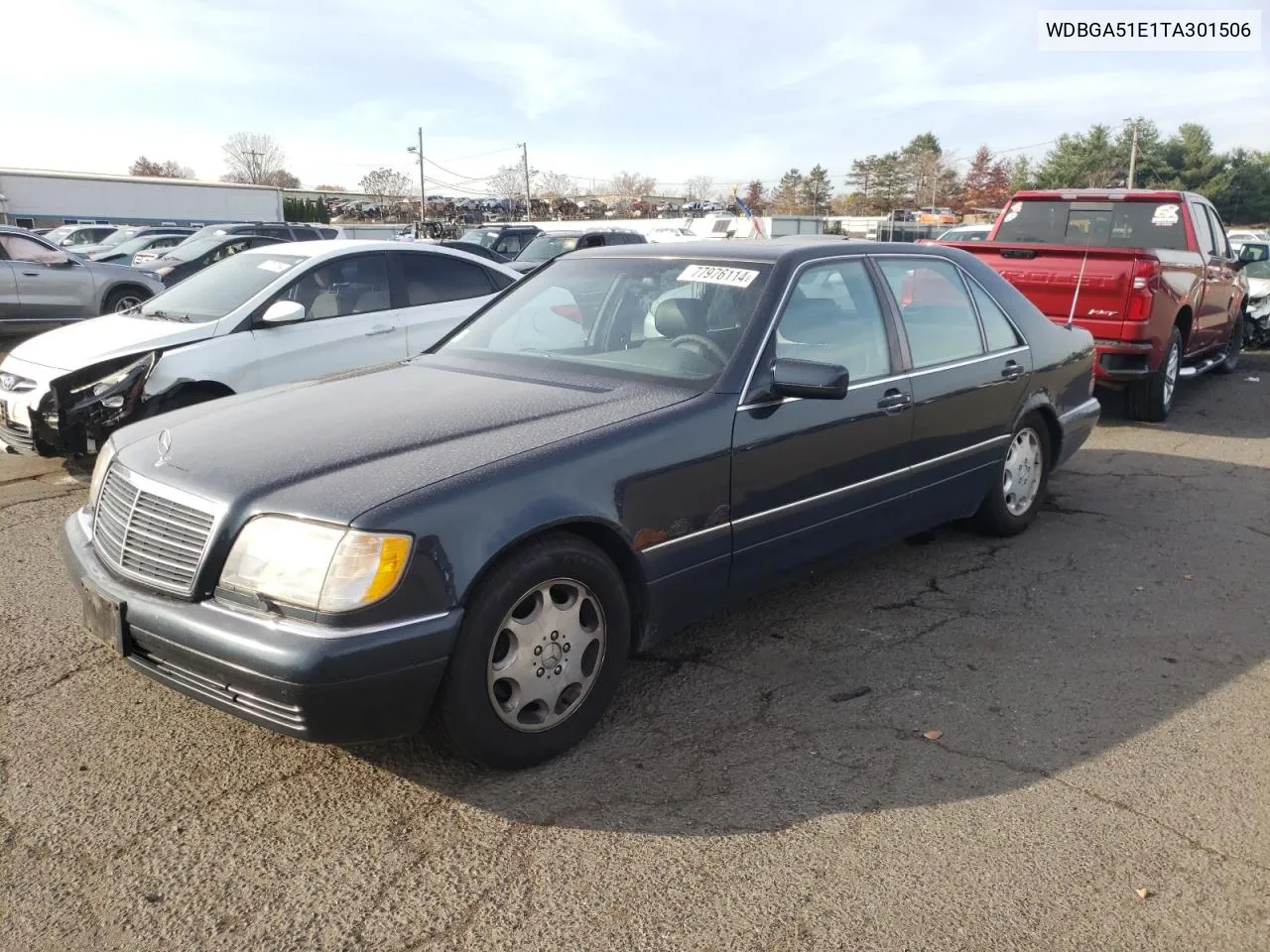 1996 Mercedes-Benz S 500 VIN: WDBGA51E1TA301506 Lot: 77976114