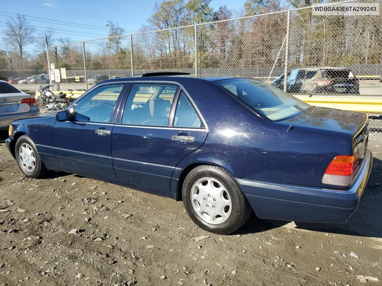 1996 Mercedes-Benz S 420 VIN: WDBGA43E6TA299243 Lot: 79664294