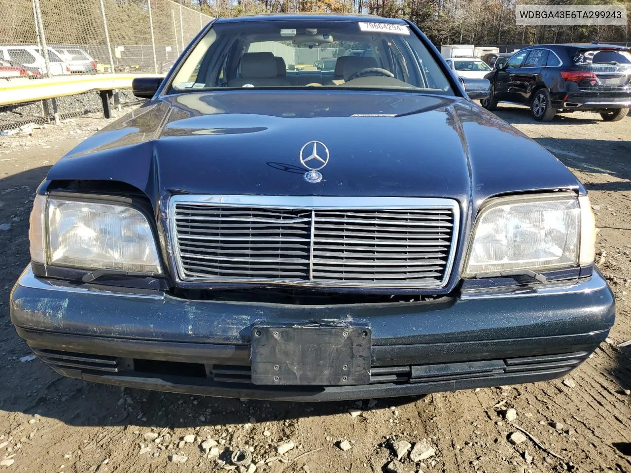 1996 Mercedes-Benz S 420 VIN: WDBGA43E6TA299243 Lot: 79664294