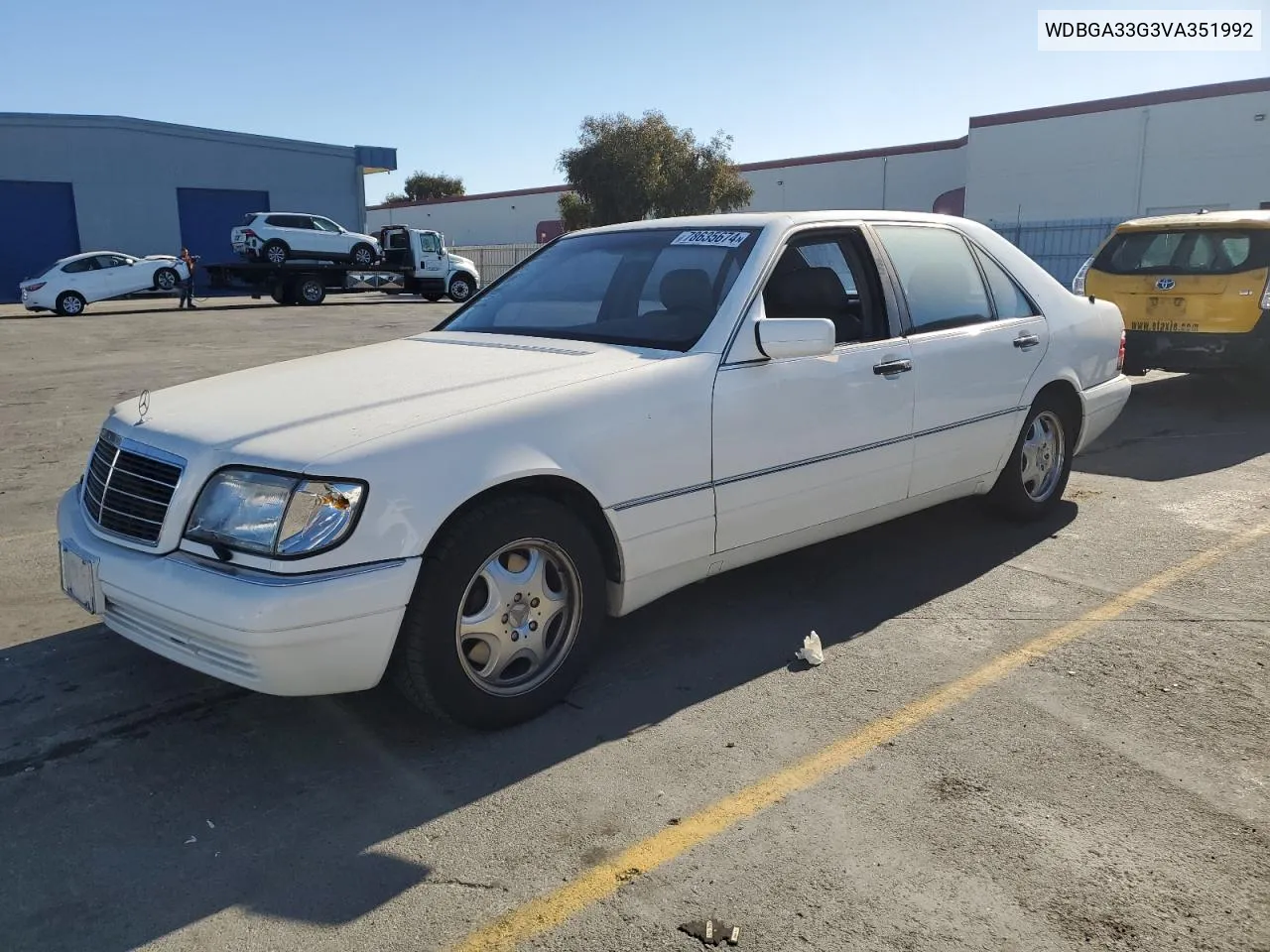 1997 Mercedes-Benz S 320 VIN: WDBGA33G3VA351992 Lot: 78635674