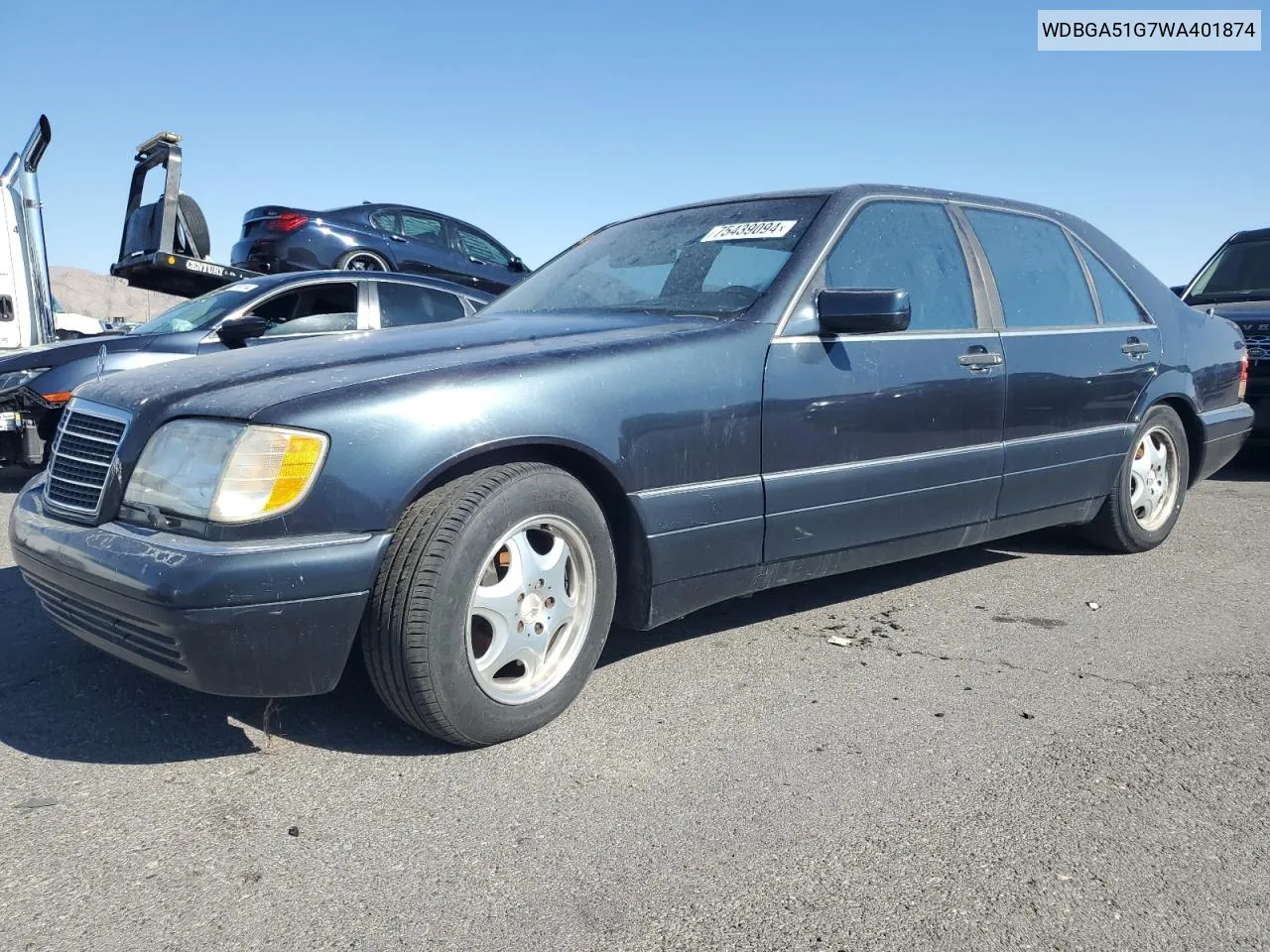 1998 Mercedes-Benz S 500 VIN: WDBGA51G7WA401874 Lot: 75439094