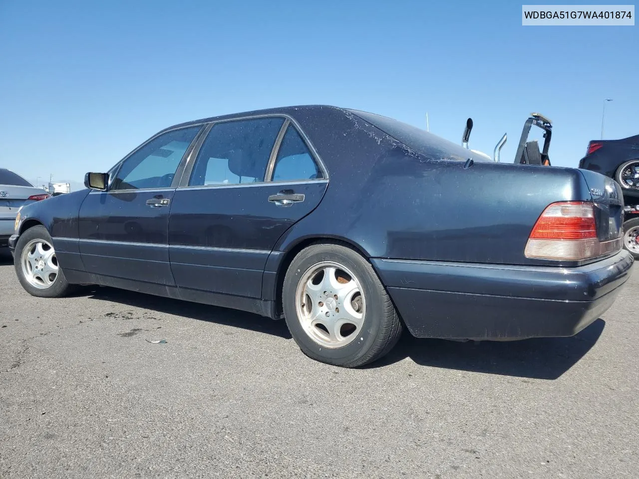 1998 Mercedes-Benz S 500 VIN: WDBGA51G7WA401874 Lot: 75439094