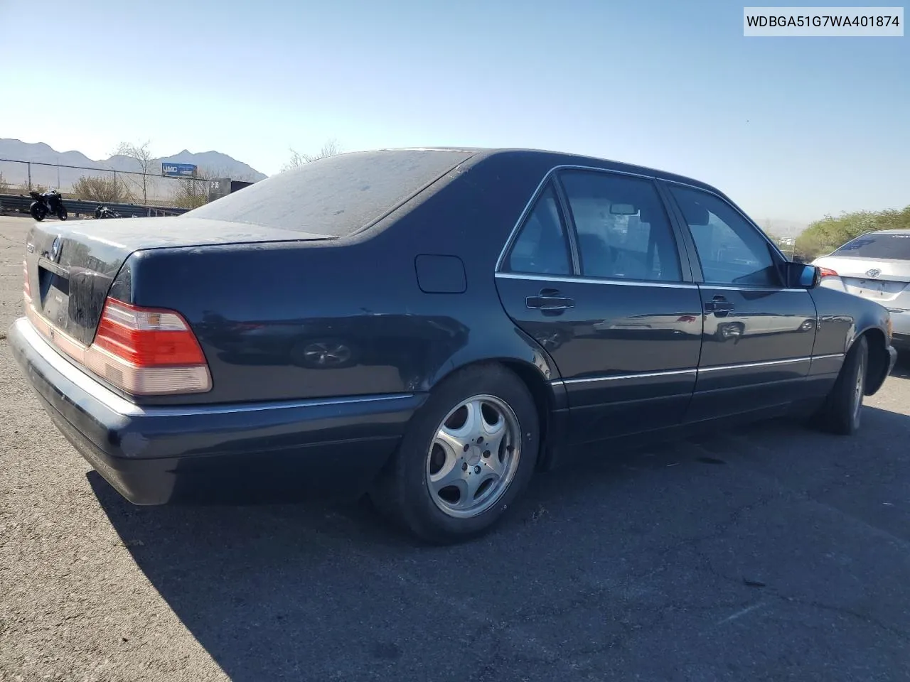 1998 Mercedes-Benz S 500 VIN: WDBGA51G7WA401874 Lot: 75439094