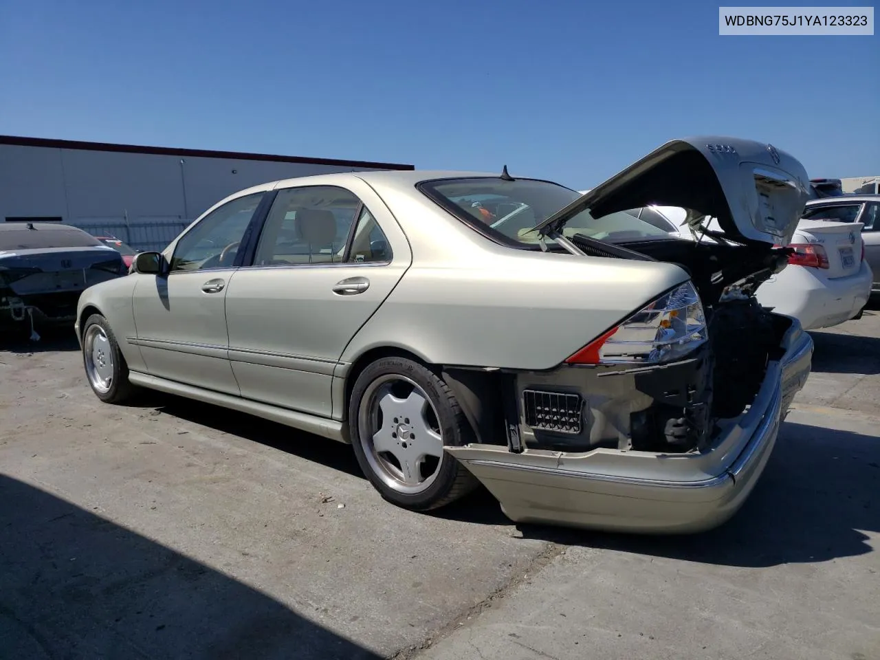 2000 Mercedes-Benz S 500 VIN: WDBNG75J1YA123323 Lot: 58573634