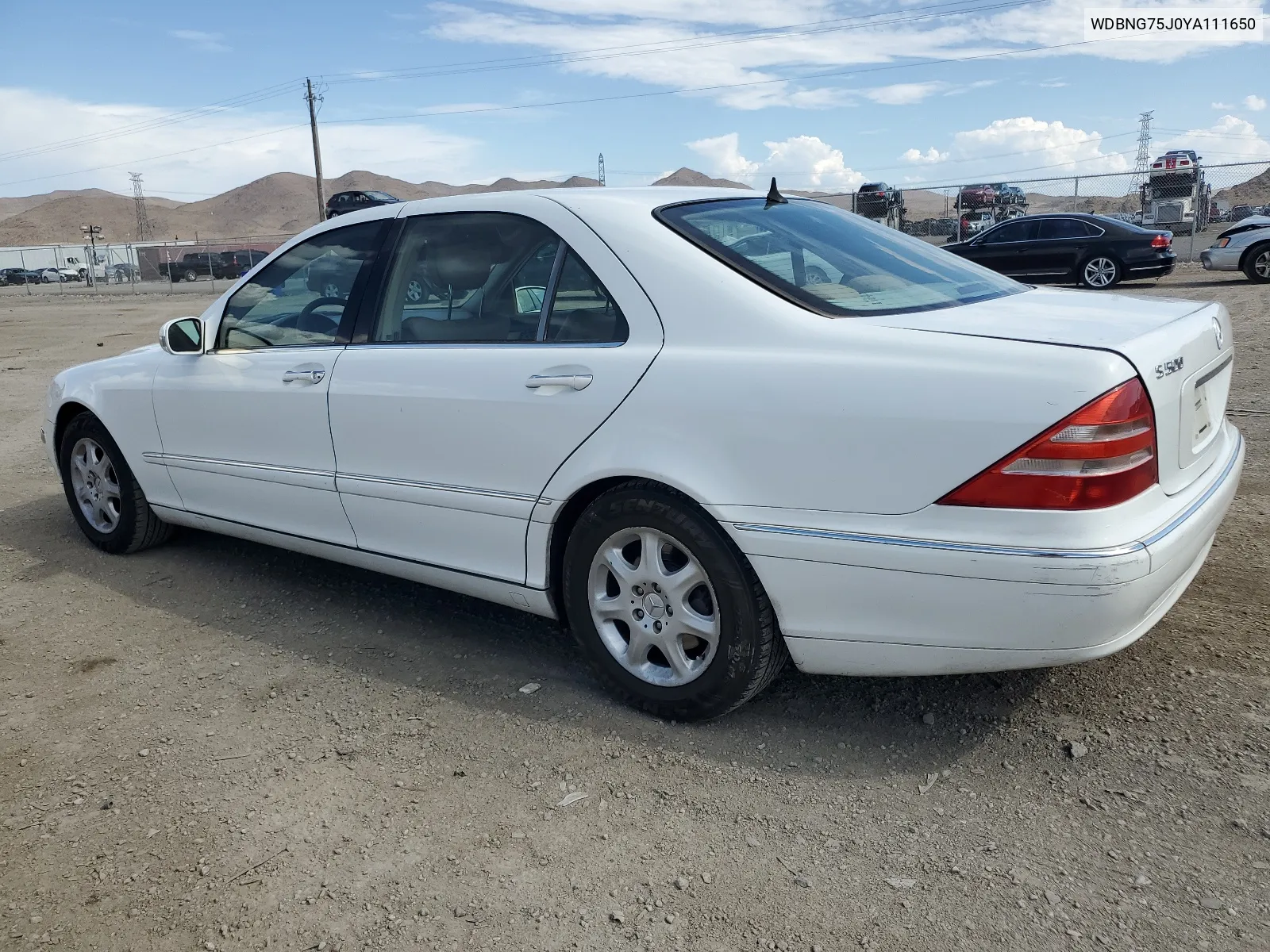 2000 Mercedes-Benz S 500 VIN: WDBNG75J0YA111650 Lot: 63866844