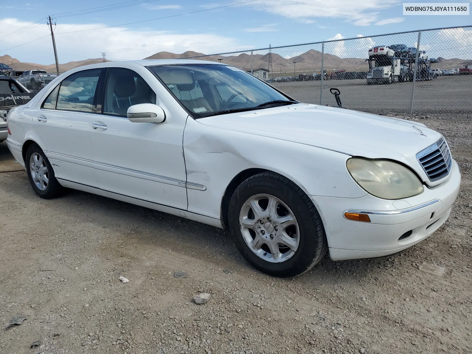 2000 Mercedes-Benz S 500 VIN: WDBNG75J0YA111650 Lot: 63866844