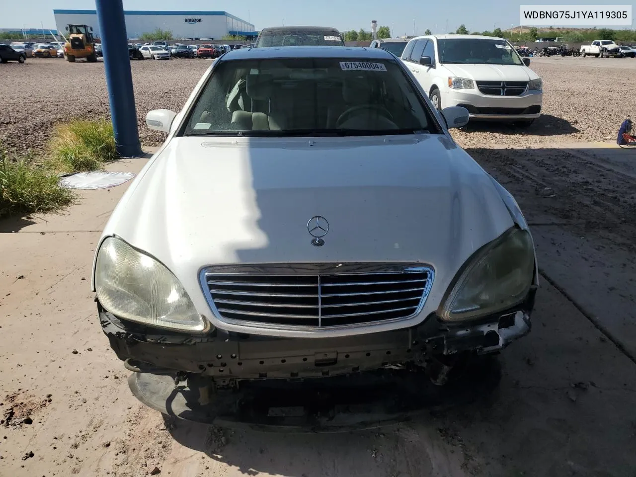 2000 Mercedes-Benz S 500 VIN: WDBNG75J1YA119305 Lot: 67540004