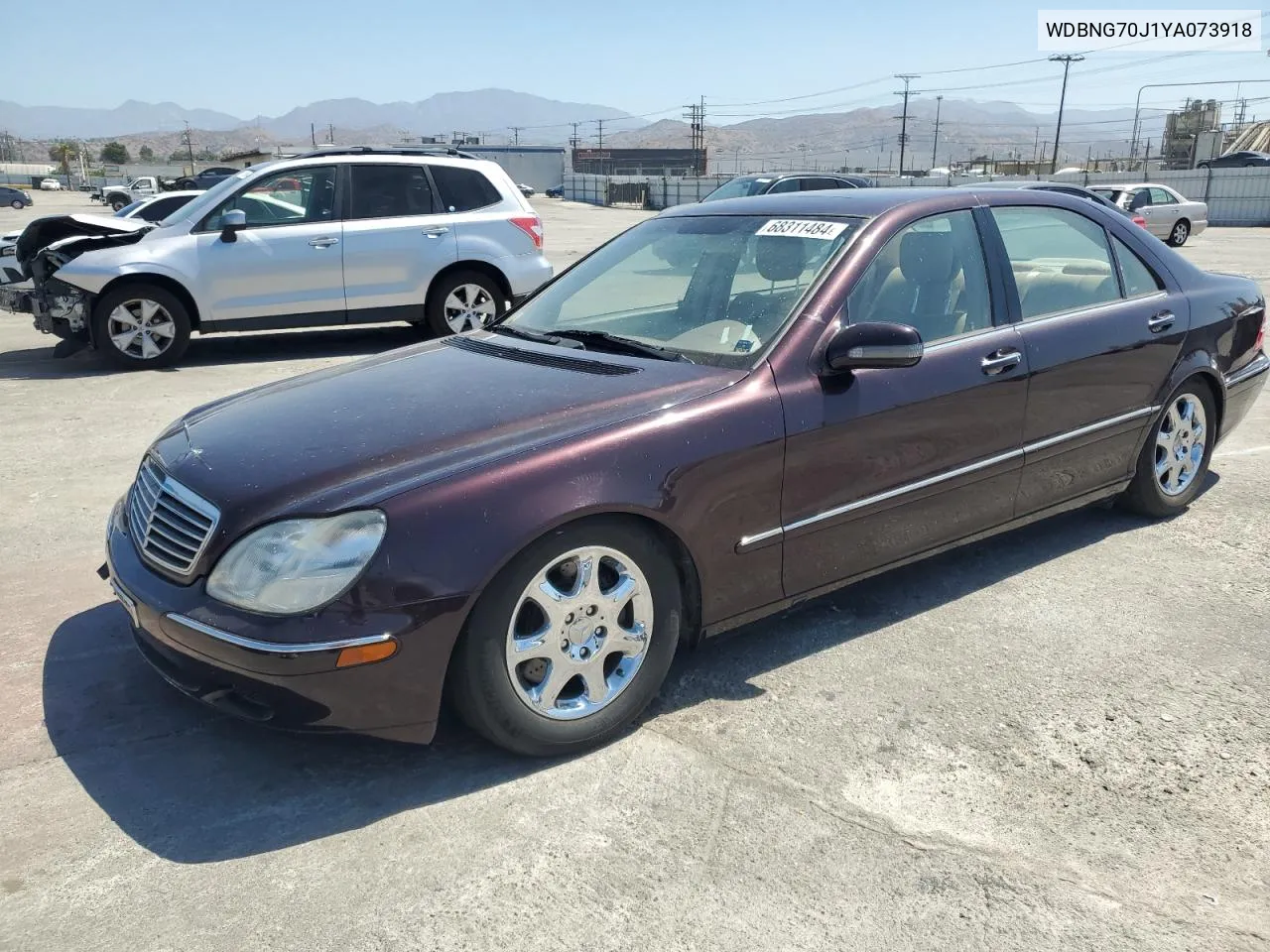 2000 Mercedes-Benz S 430 VIN: WDBNG70J1YA073918 Lot: 68311484