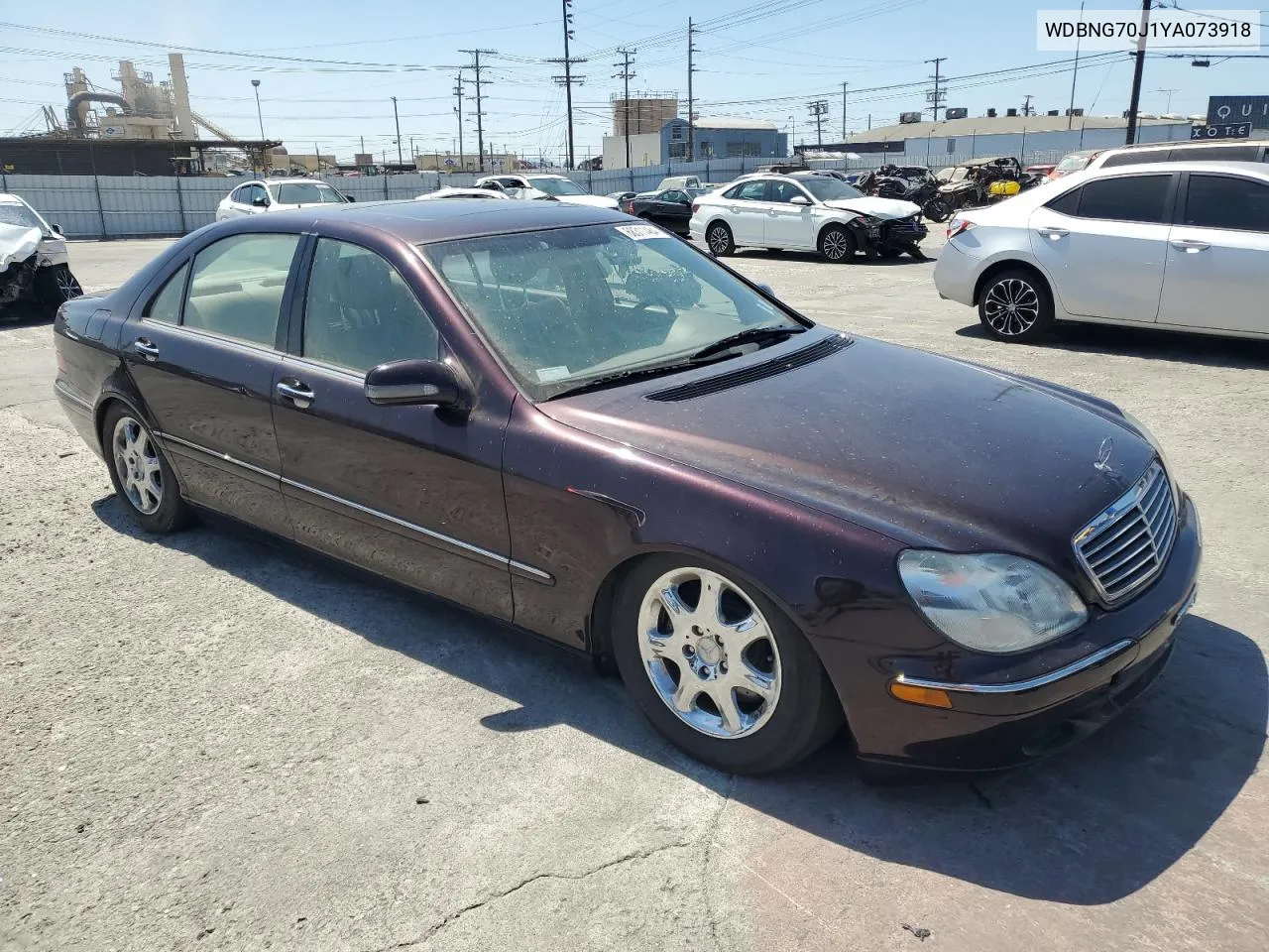 2000 Mercedes-Benz S 430 VIN: WDBNG70J1YA073918 Lot: 68311484